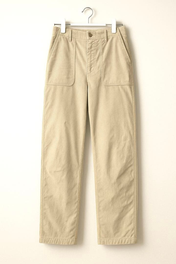 SHISHIKUI コーデュロイベイカーパンツ ユニセックス クリーム
