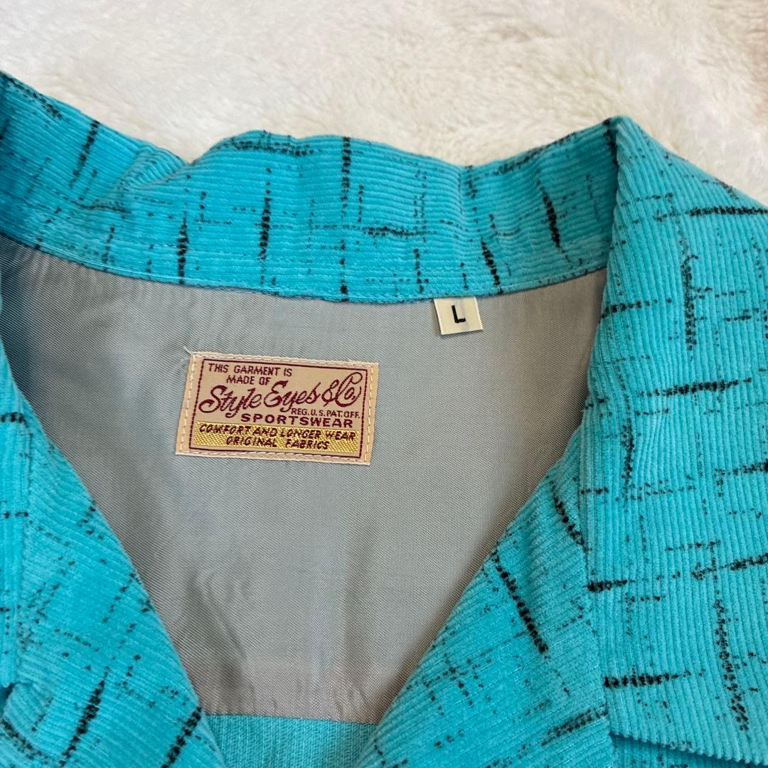 Style EyesスタイルアイズオープンシャツSPLASHED PATTERN PATTERN