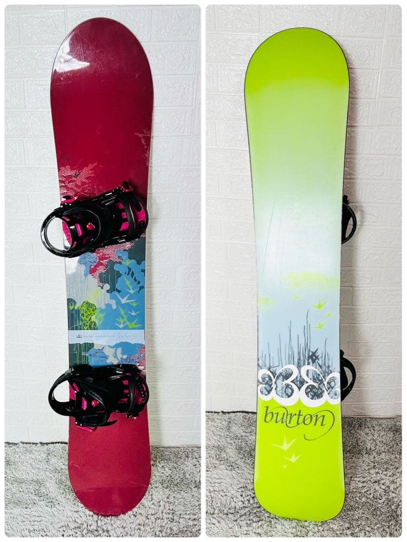 【初心者向け】バートン フェザー サロモン スノーボードセット 148cm