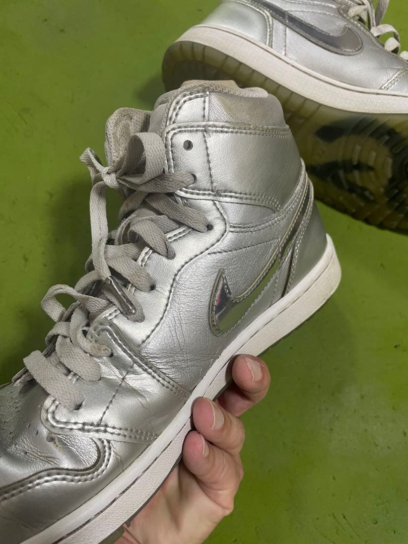 AIRJORDAN1 シルバー ハイカット ゴルフシューズ26.5cm