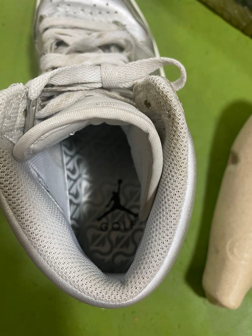 AIRJORDAN1 シルバー ハイカット ゴルフシューズ26.5cm