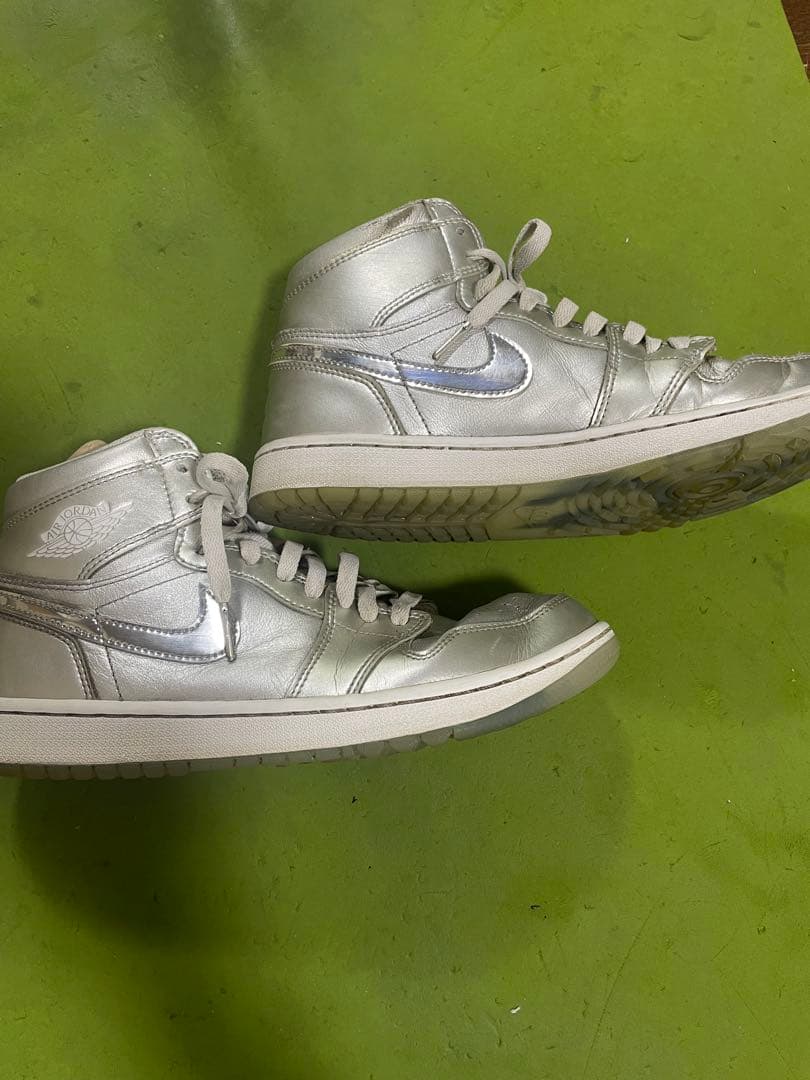 AIRJORDAN1 シルバー ハイカット ゴルフシューズ26.5cm