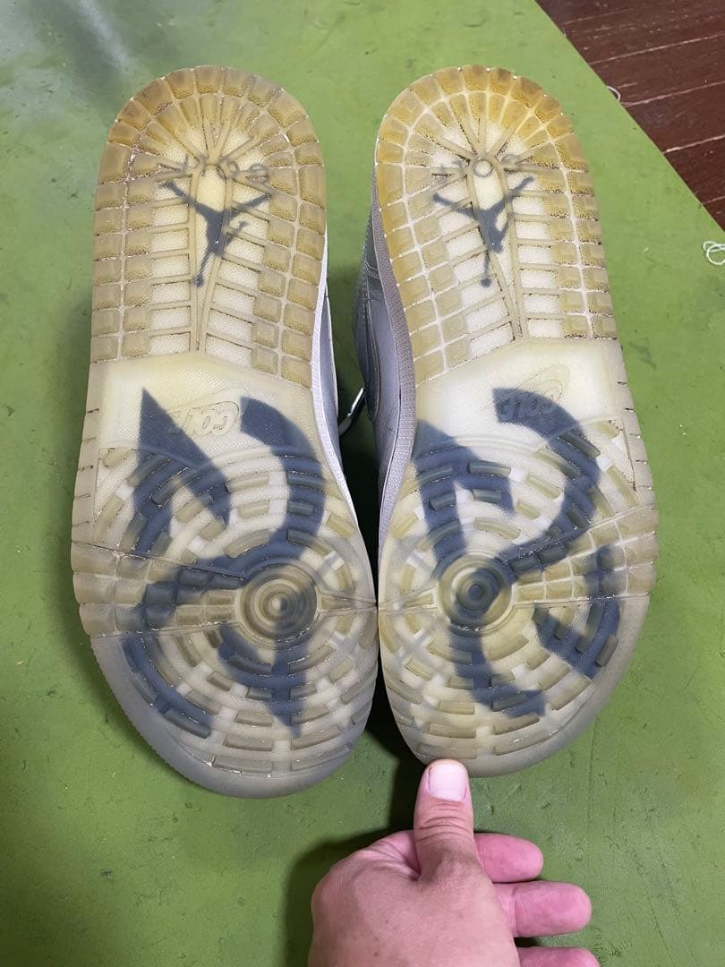 AIRJORDAN1 シルバー ハイカット ゴルフシューズ26.5cm