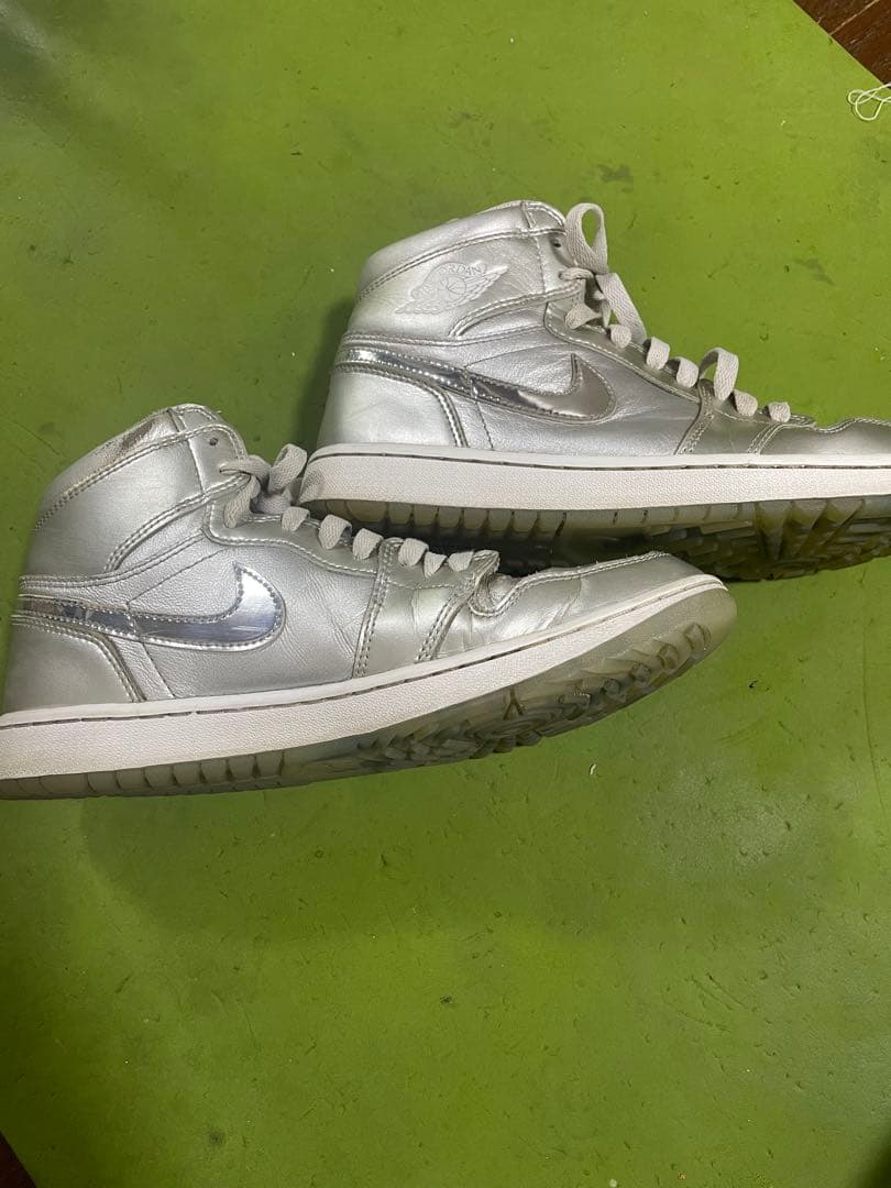 AIRJORDAN1 シルバー ハイカット ゴルフシューズ26.5cm