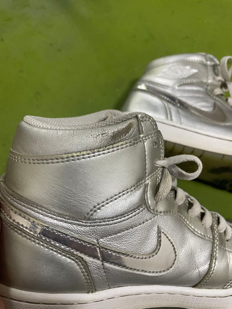AIRJORDAN1 シルバー ハイカット ゴルフシューズ26.5cm