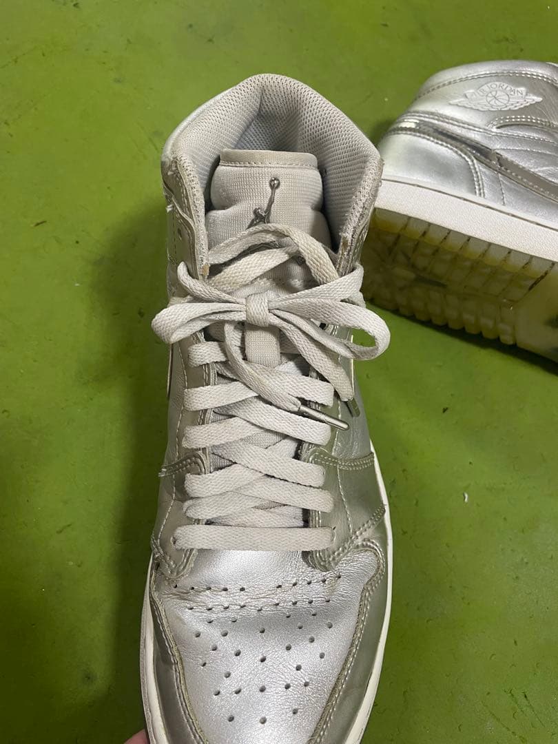 AIRJORDAN1 シルバー ハイカット ゴルフシューズ26.5cm