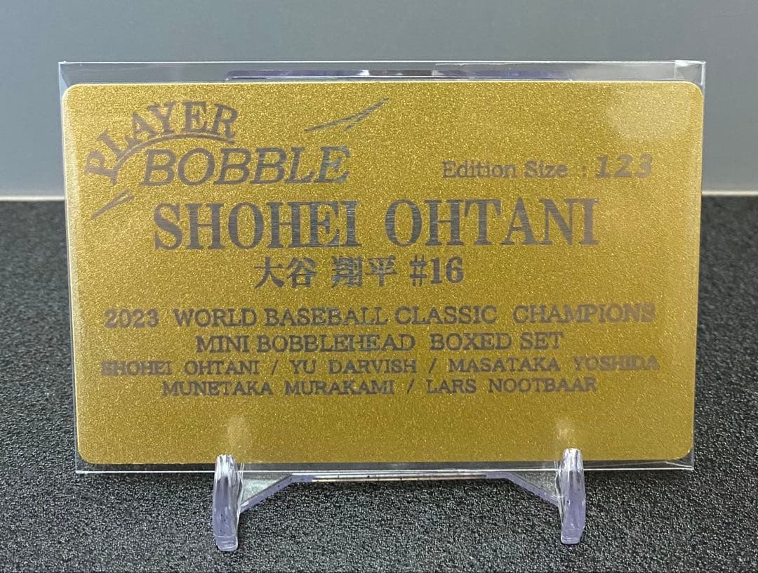 【大谷翔平】2023年WBC 侍ジャパン ミニ・ボブルヘッド8体 123個限定！