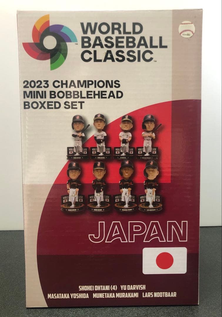 【大谷翔平】2023年WBC 侍ジャパン ミニ・ボブルヘッド8体 123個限定！