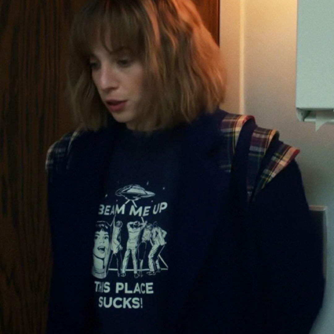 ストレンジャーシングス スウェット BEAM ME UP ロビン トレーナー