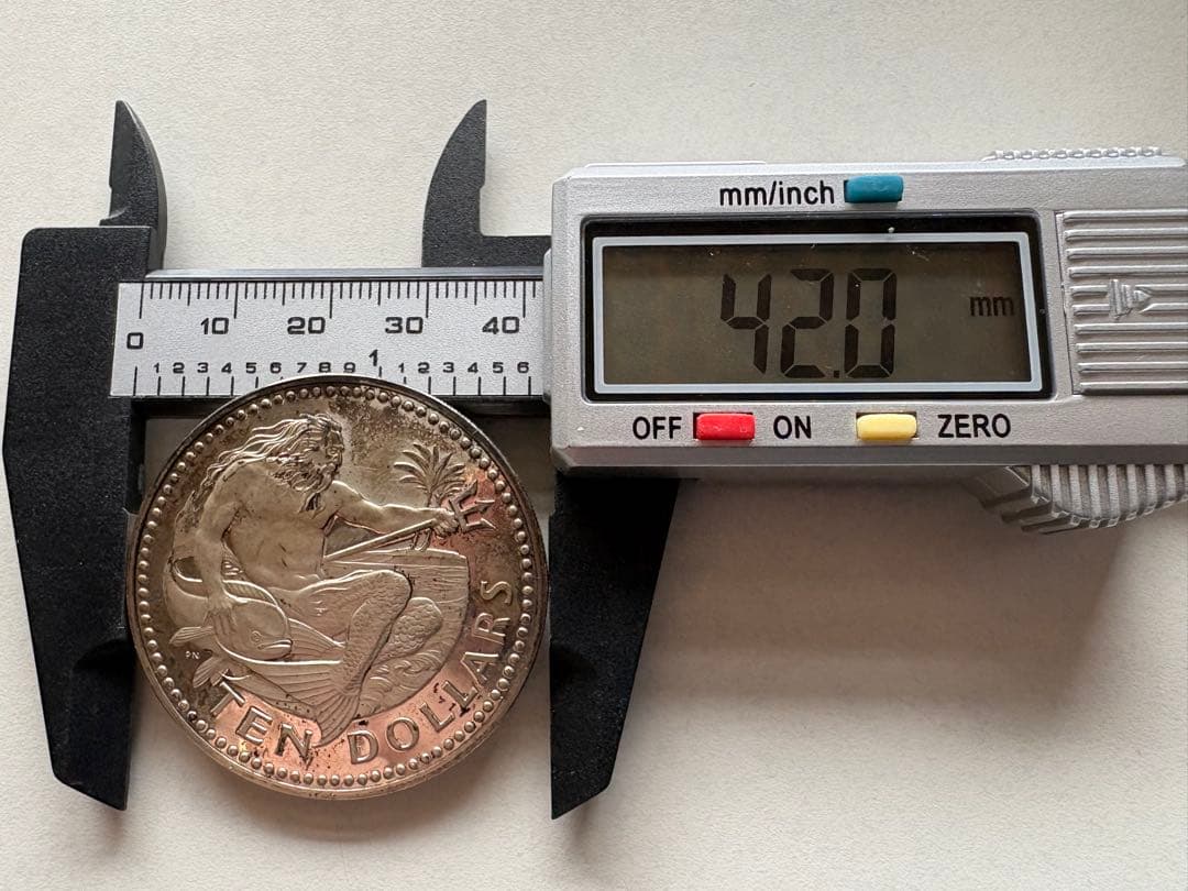 【銀貨保証】バルバドス　10ドル銀貨　5ドル銀貨　2枚セット　68.89g