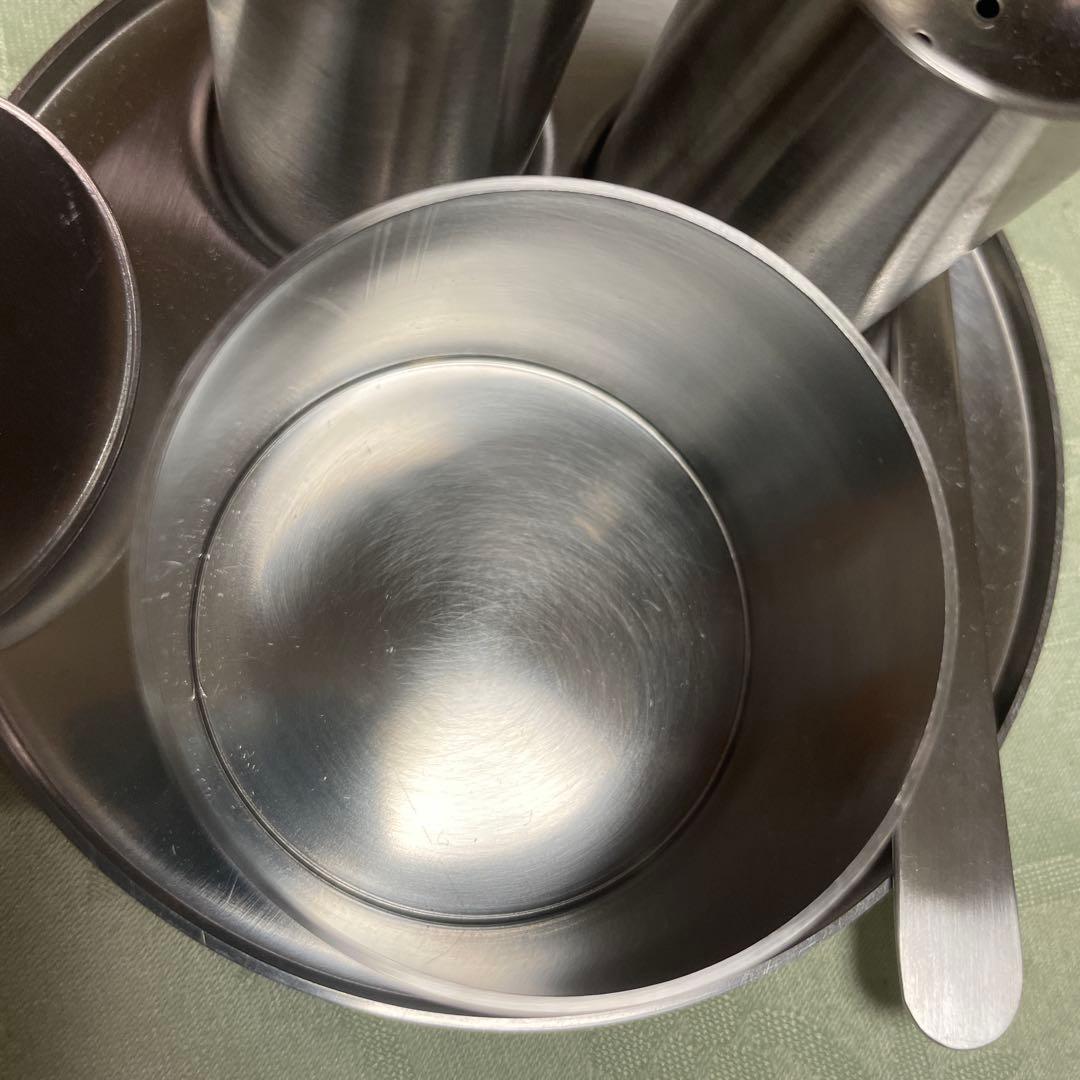 Stelton ステンレス　arne jacobsen 調味料入れ