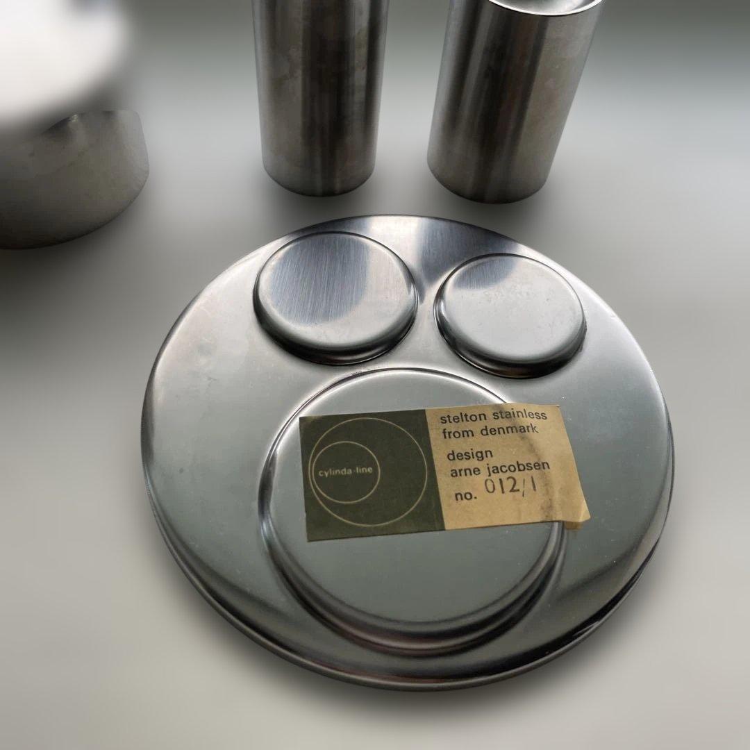 Stelton ステンレス　arne jacobsen 調味料入れ