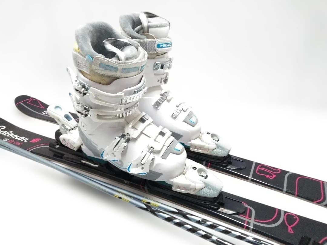 サロモン Le ciel 131cm ミッドスキー ヘッド ブーツ23cmセット