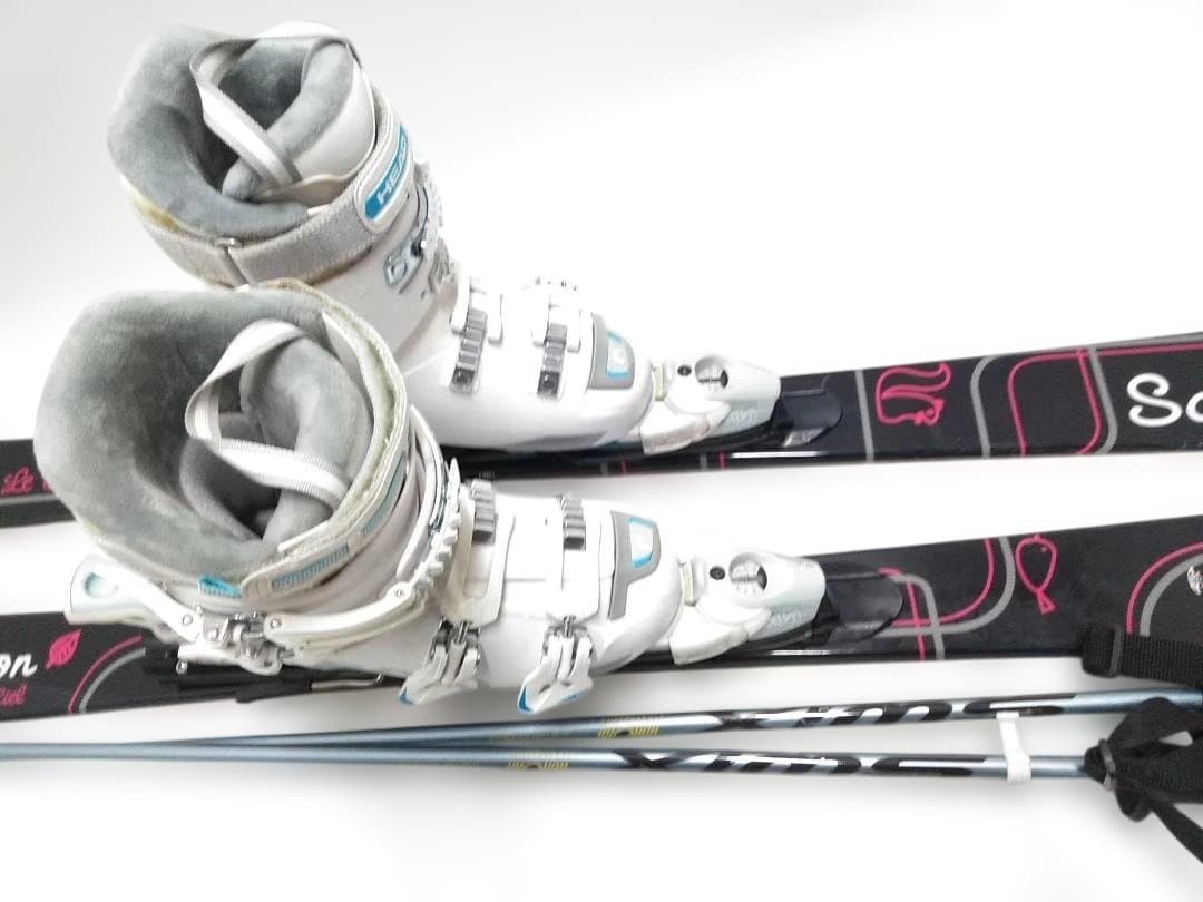 サロモン Le ciel 131cm ミッドスキー ヘッド ブーツ23cmセット