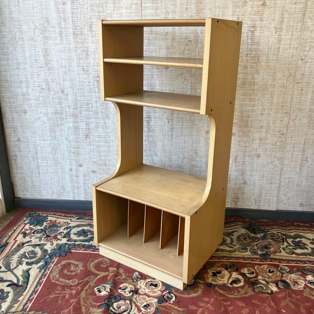 昭和レトロ 木製 レコードラック オーディオラック 古家具 ビンテージ