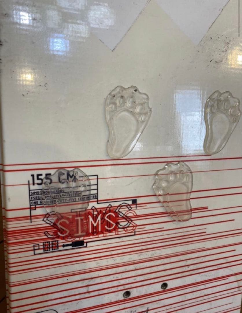 シムス　155cm SIMS スノボ　板　スノーボード　眞空雪板等ステッカー付き