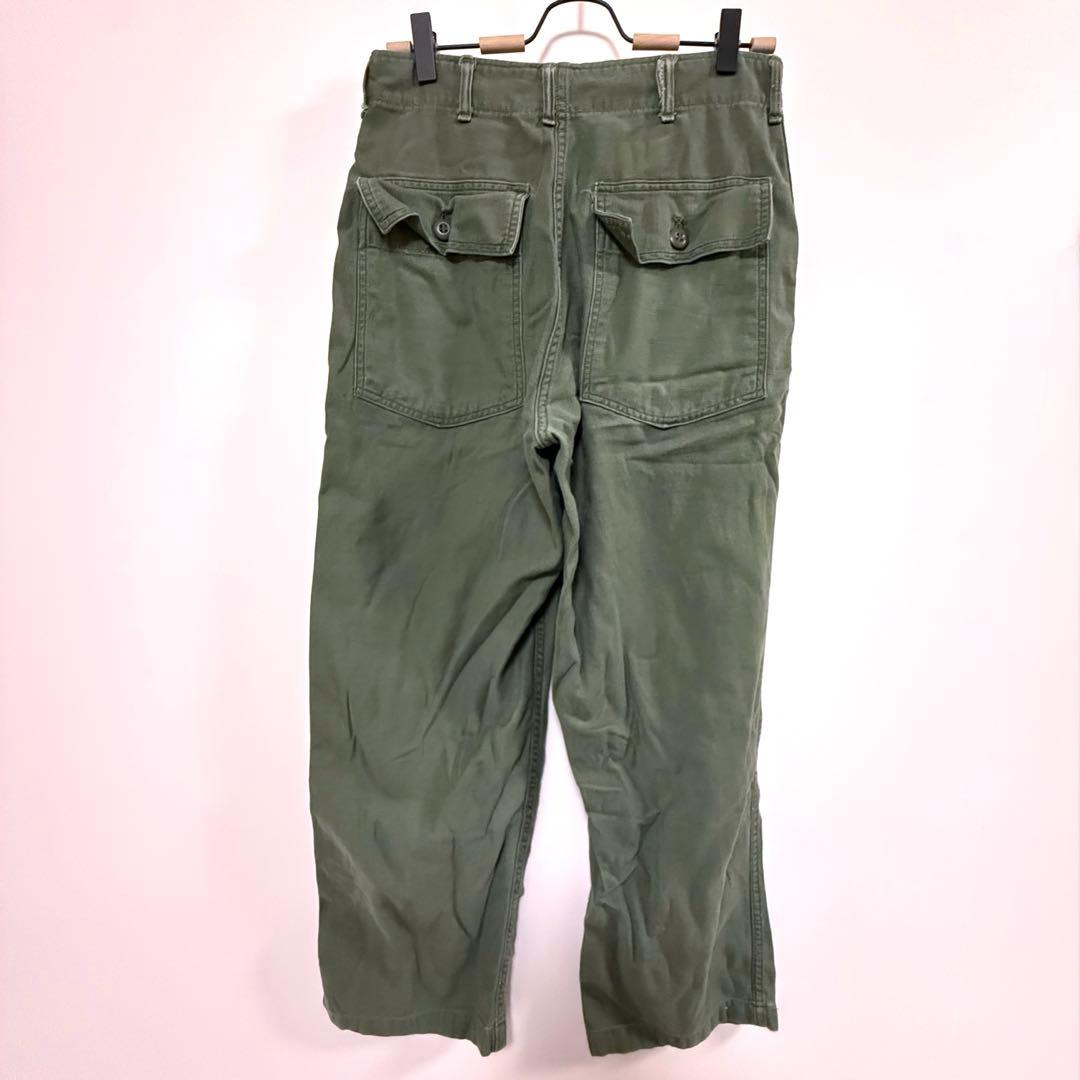 希少 60s 実物【米軍 OG-107】ベーカーパンツ DSA印字 1967年