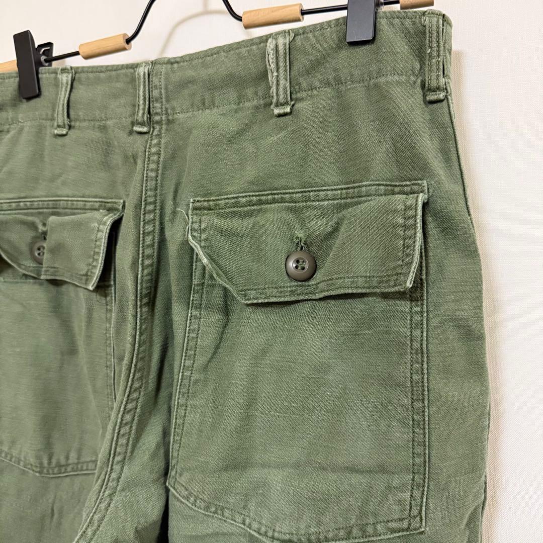 希少 60s 実物【米軍 OG-107】ベーカーパンツ DSA印字 1967年