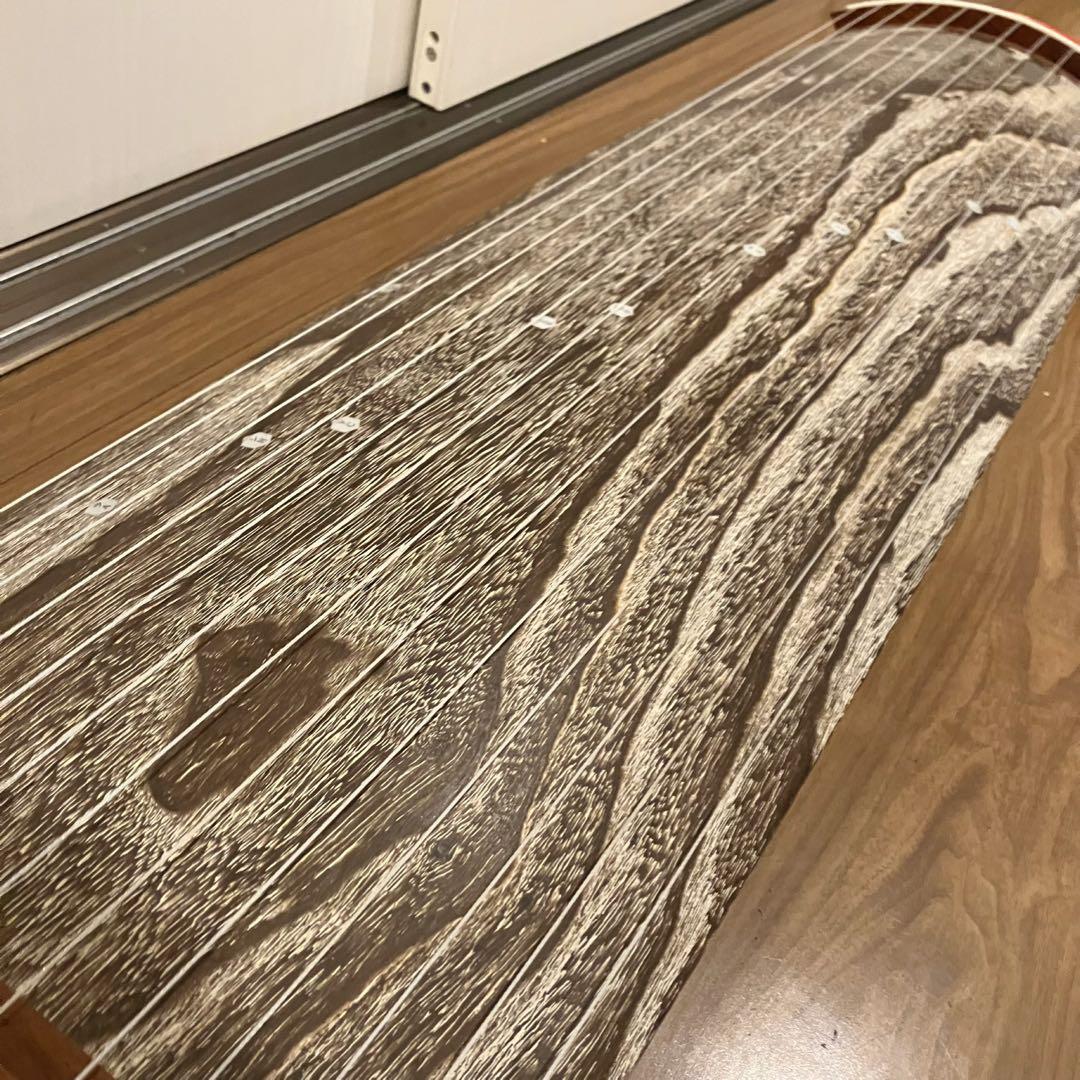 【希少】状態良好 東京クリエイト高級 四尺琴 昇龍 琴柱14本 13弦