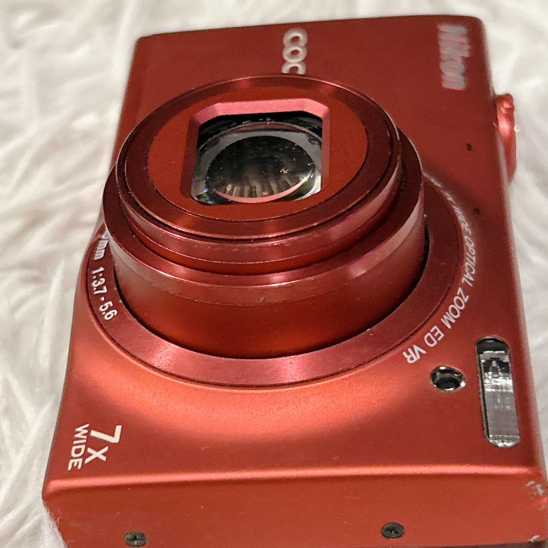 Nikon デジタルカメラ COOLPIX S6100 レッド 付属品多数