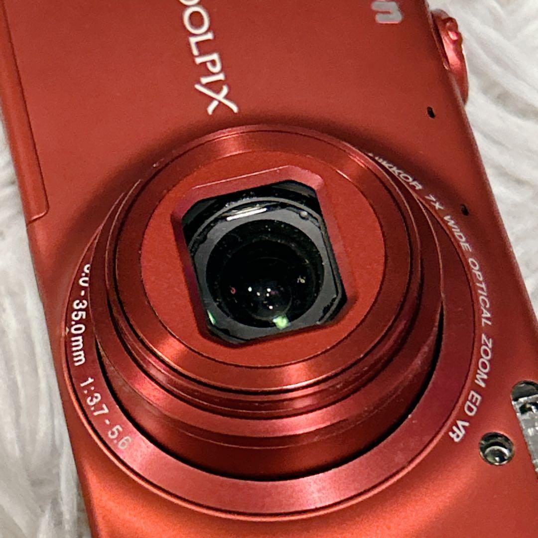 Nikon デジタルカメラ COOLPIX S6100 レッド 付属品多数