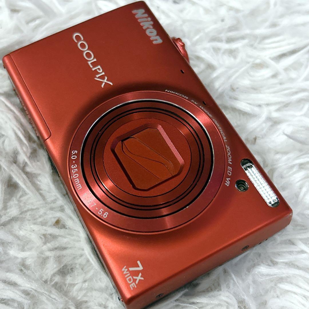 Nikon デジタルカメラ COOLPIX S6100 レッド 付属品多数