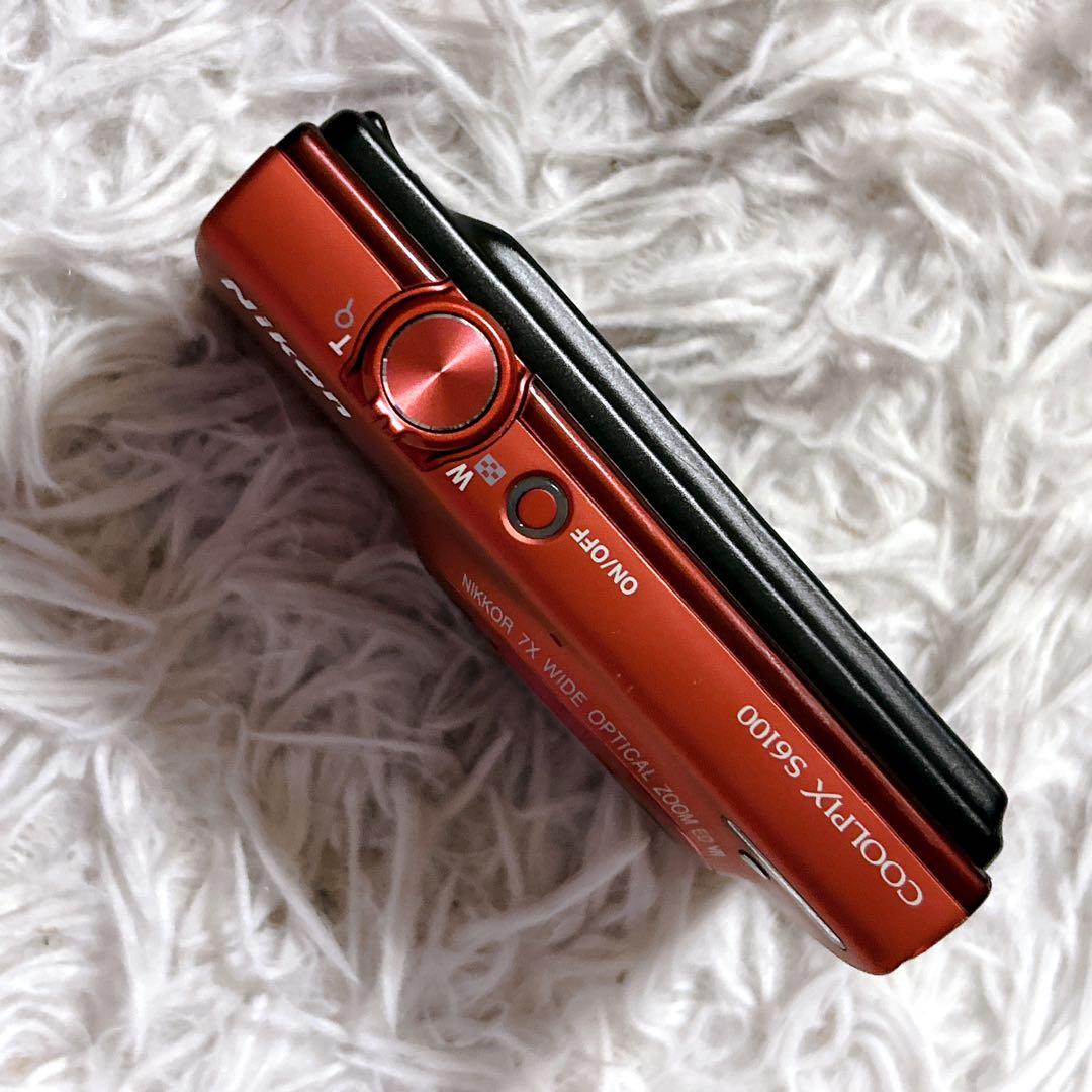 Nikon デジタルカメラ COOLPIX S6100 レッド 付属品多数