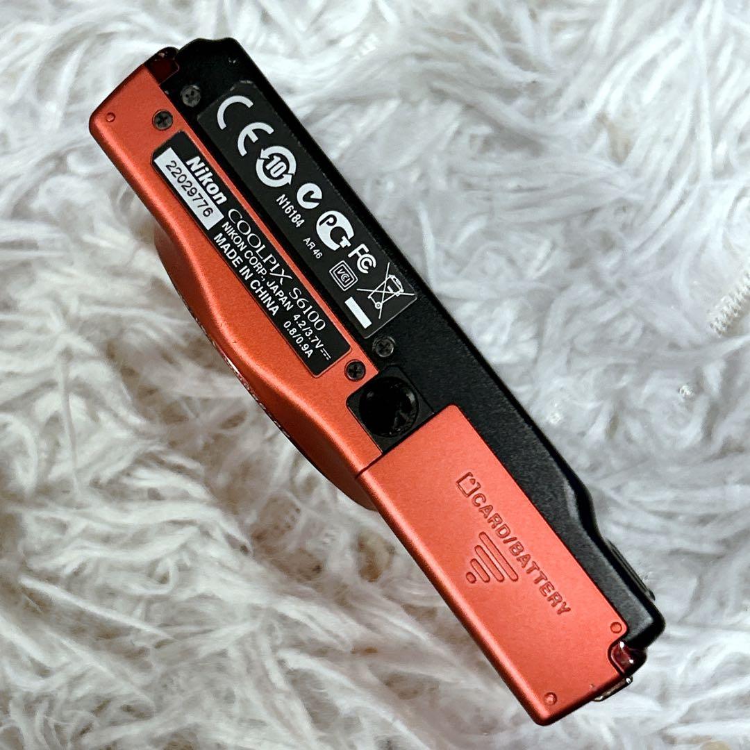 Nikon デジタルカメラ COOLPIX S6100 レッド 付属品多数