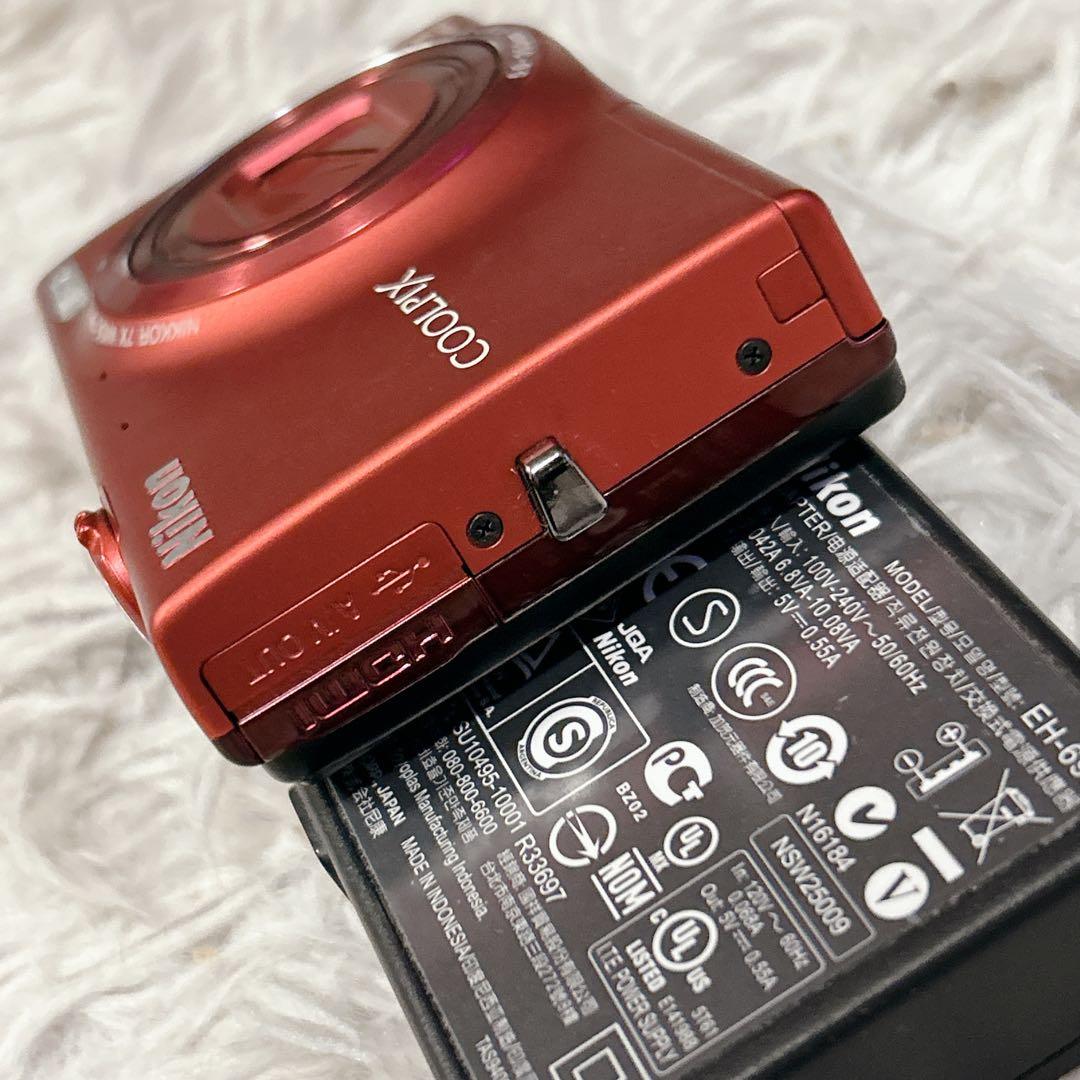 Nikon デジタルカメラ COOLPIX S6100 レッド 付属品多数