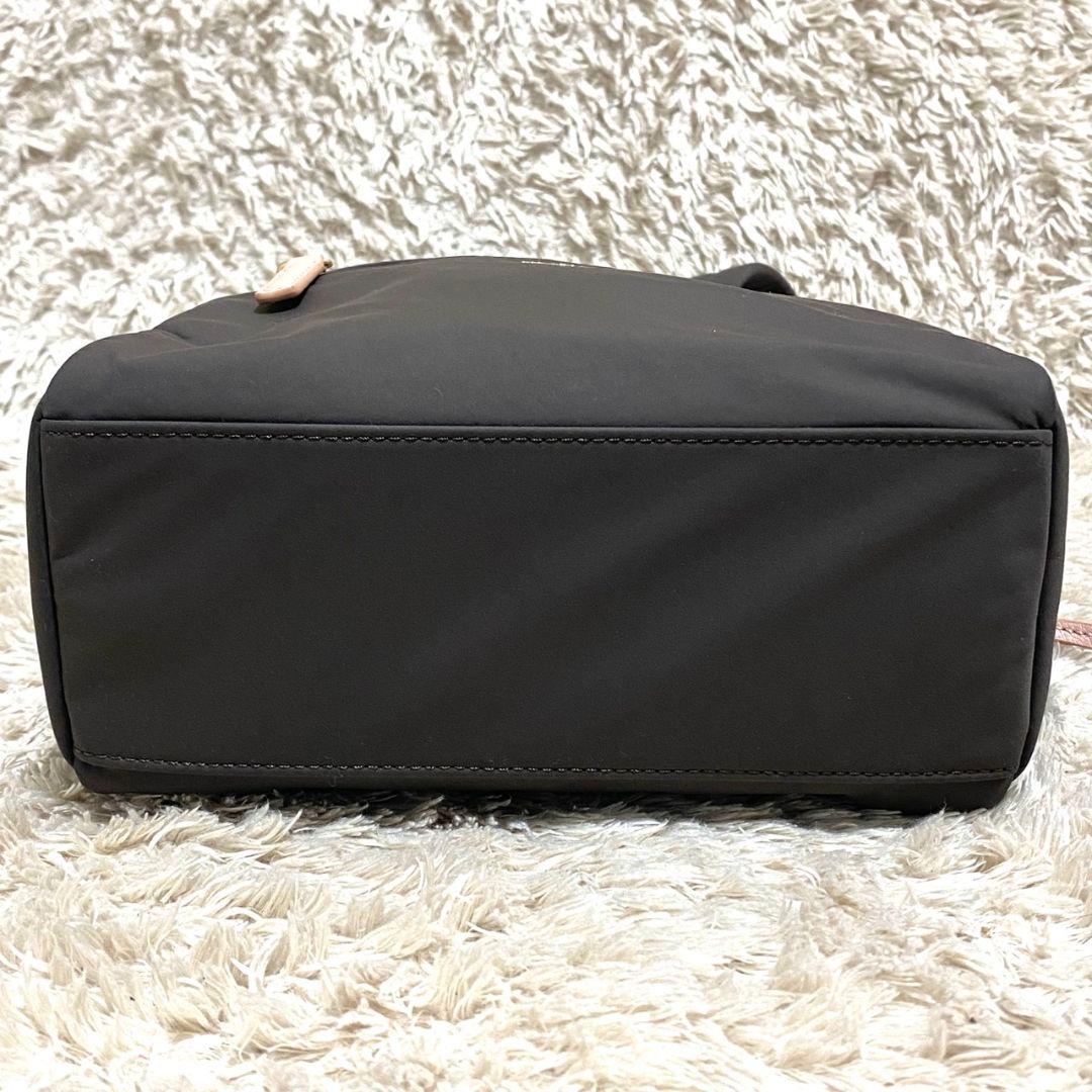 未使用級♡アニエスベー リュック ピンク＆ブラウン ミニポーチ付 ロゴチャーム