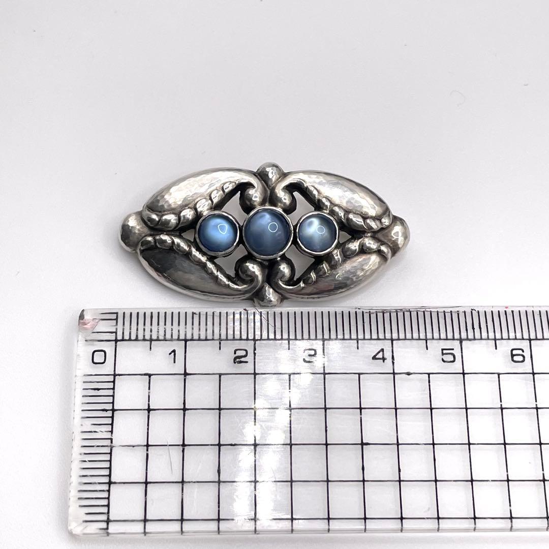 美品 ジョージジェンセン ブローチ 156 ムーンストーン シルバー 925