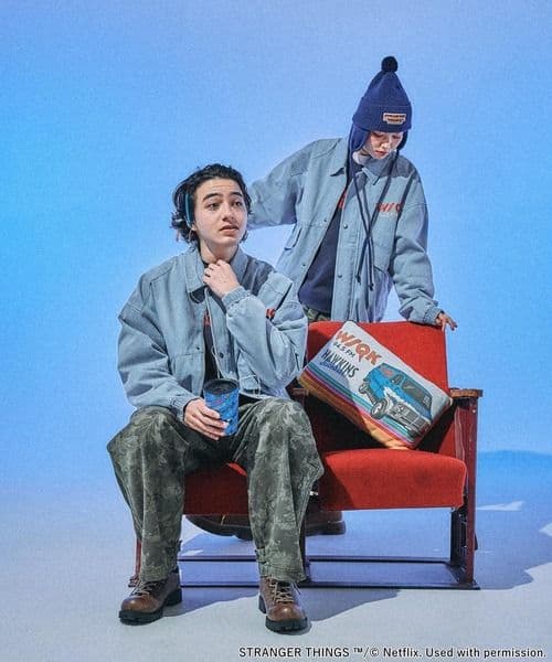 【STRANGER THINGS】ストレンジャージンクス　コラボデニムブルゾン