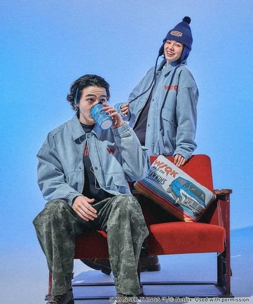 【STRANGER THINGS】ストレンジャージンクス　コラボデニムブルゾン