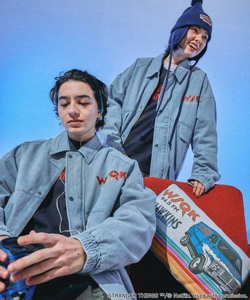 【STRANGER THINGS】ストレンジャージンクス　コラボデニムブルゾン