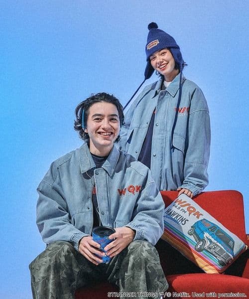 【STRANGER THINGS】ストレンジャージンクス　コラボデニムブルゾン