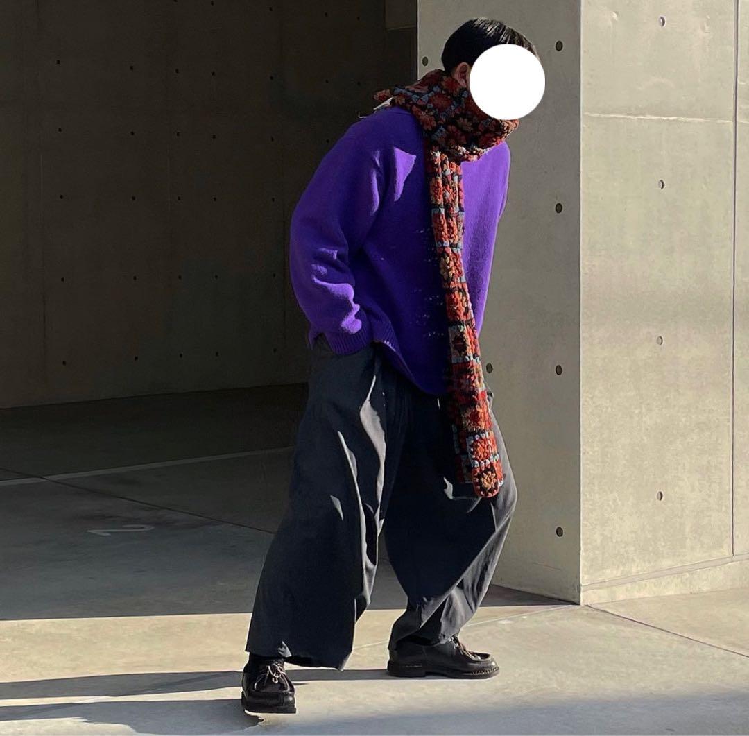 STUDIO NICHOLSON GUERNSEY JUMPER パープル