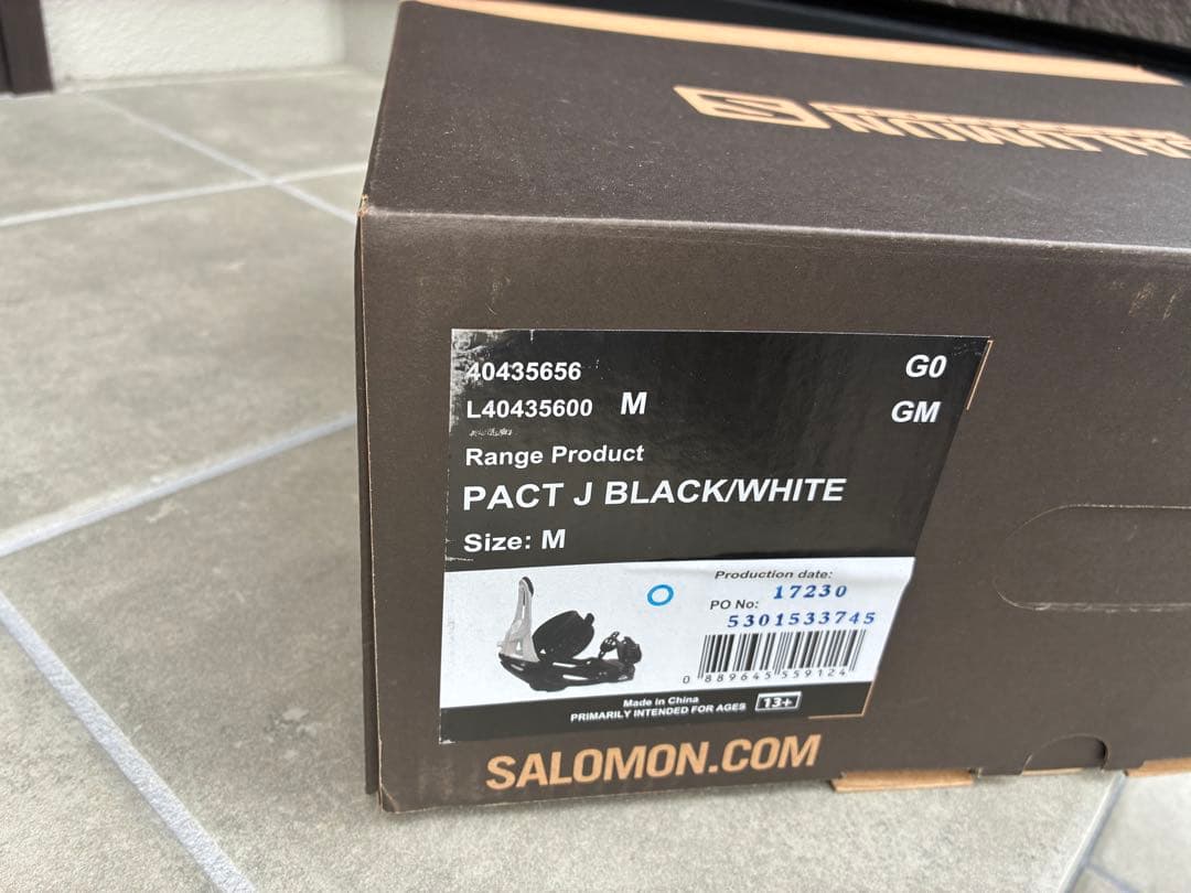 SALOMON PACT ブラック/ホワイト M