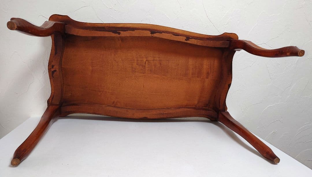 猫脚 無垢センターテーブル サイドローテーブル 机つくえ 花台 天然木製 猫足