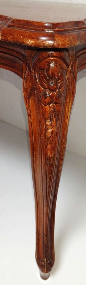 猫脚 無垢センターテーブル サイドローテーブル 机つくえ 花台 天然木製 猫足