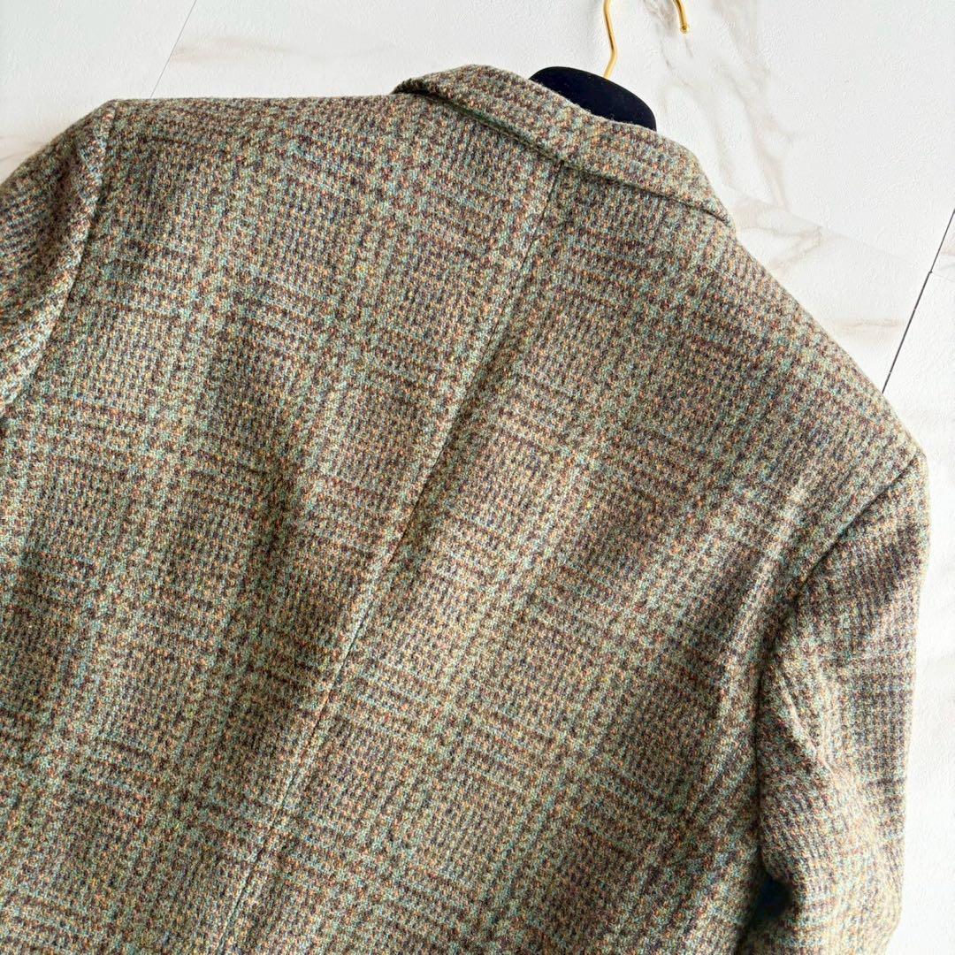 60s◇激レア Dunn&Co ハリス ツイード テーラードジャケット 胡桃