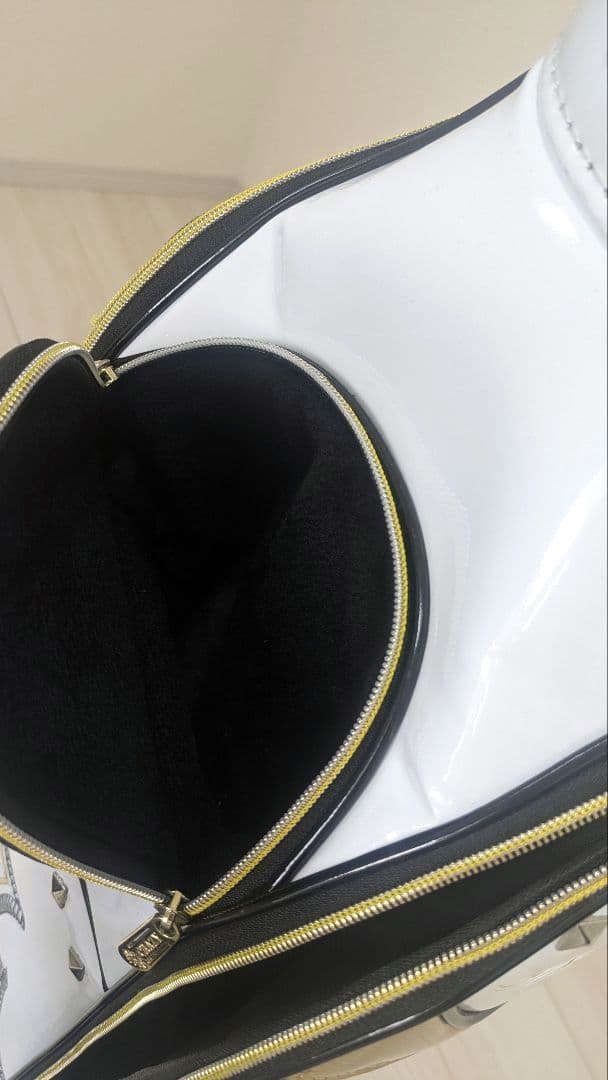 希少！ CRAZY キャディバッグ スカル 9型 ゴルフバッグ スタッズ