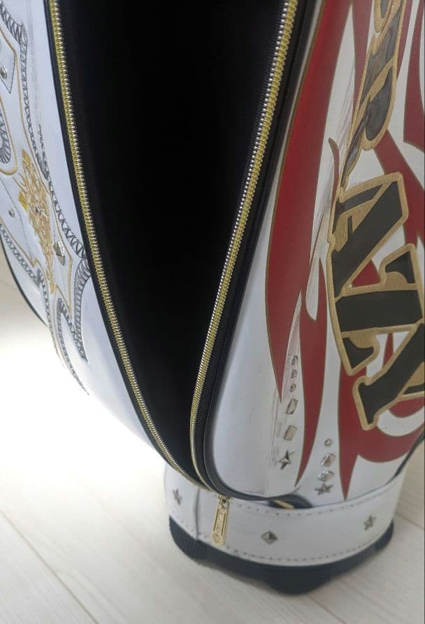 希少！ CRAZY キャディバッグ スカル 9型 ゴルフバッグ スタッズ