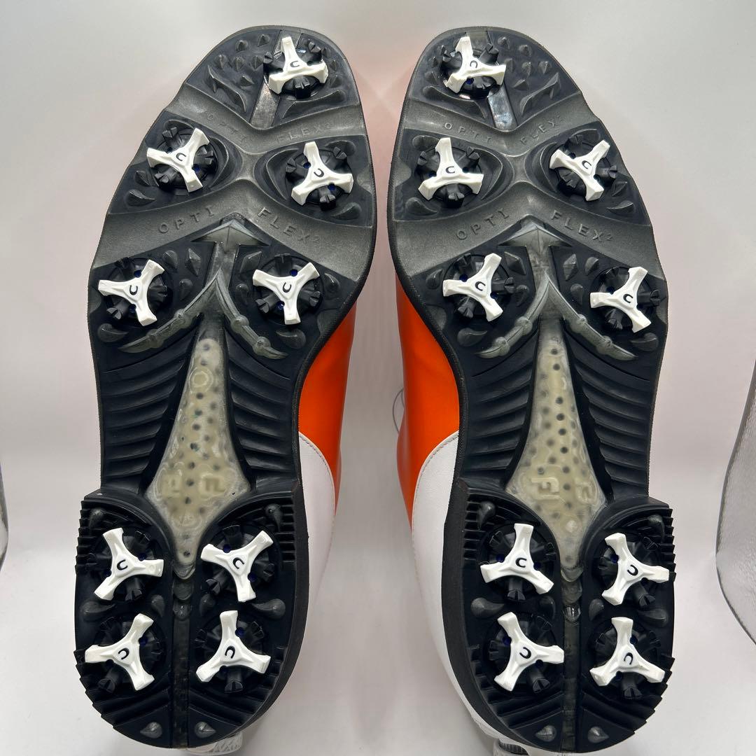 cgyxh878様専用フットジョイ ICON ゴルフシューズ ホワイトオレンジ