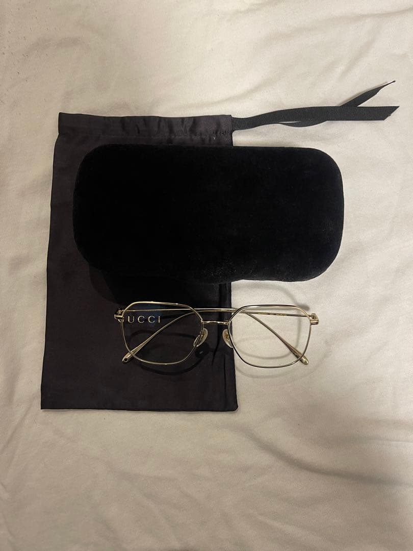 GUCCI メタルフレーム メガネ