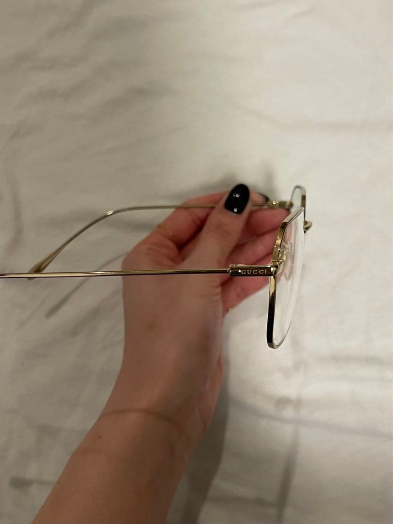 GUCCI メタルフレーム メガネ