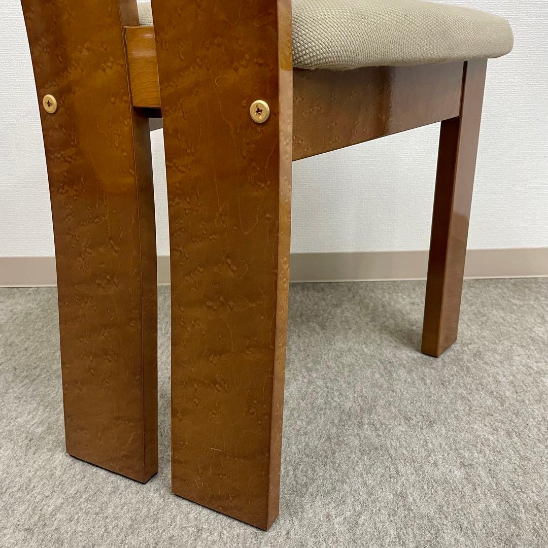 大塚家具【松創】(府中) ダイニングチェア \"バーズアイメイプル\" No.4