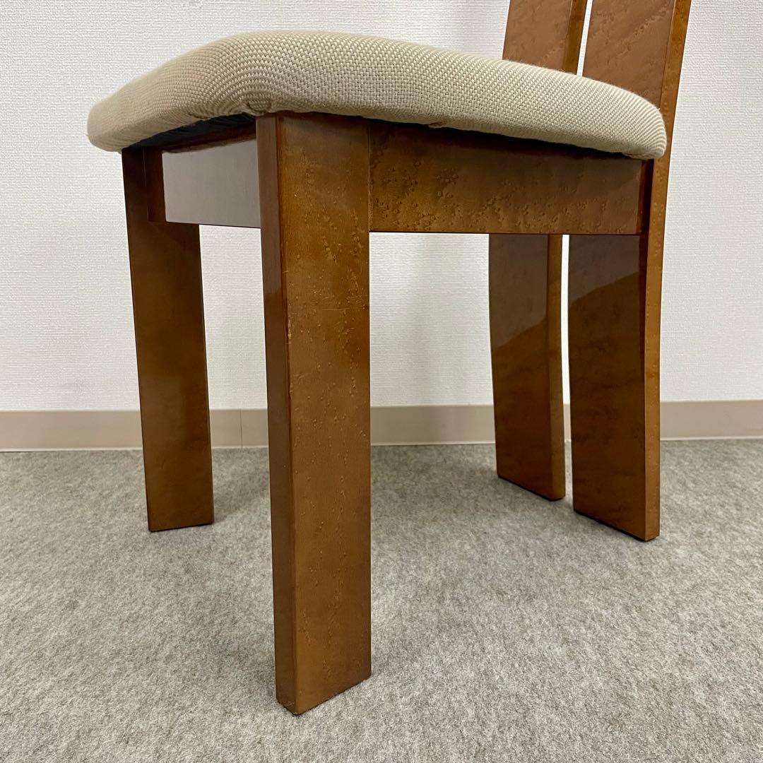 大塚家具【松創】(府中) ダイニングチェア \"バーズアイメイプル\" No.4