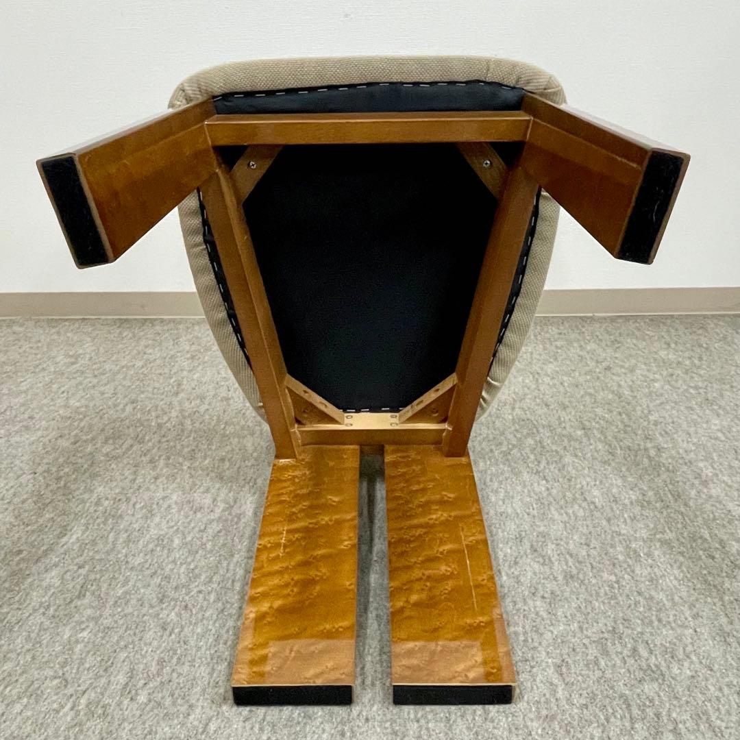 大塚家具【松創】(府中) ダイニングチェア \"バーズアイメイプル\" No.4