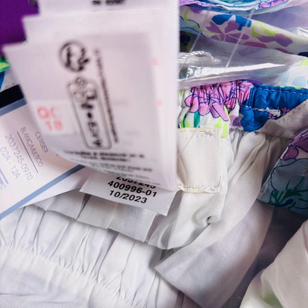 新品　Jacadi × LIBERTY 花柄　フリルスリーブ ワンピース　6A