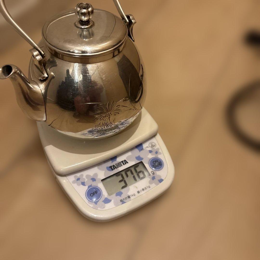 純銀瓶　骨董品　376g 銀スプーン　セット売り